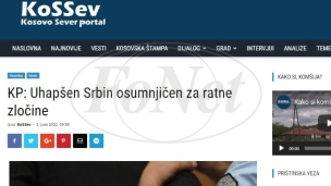 Uhapšen Srbin